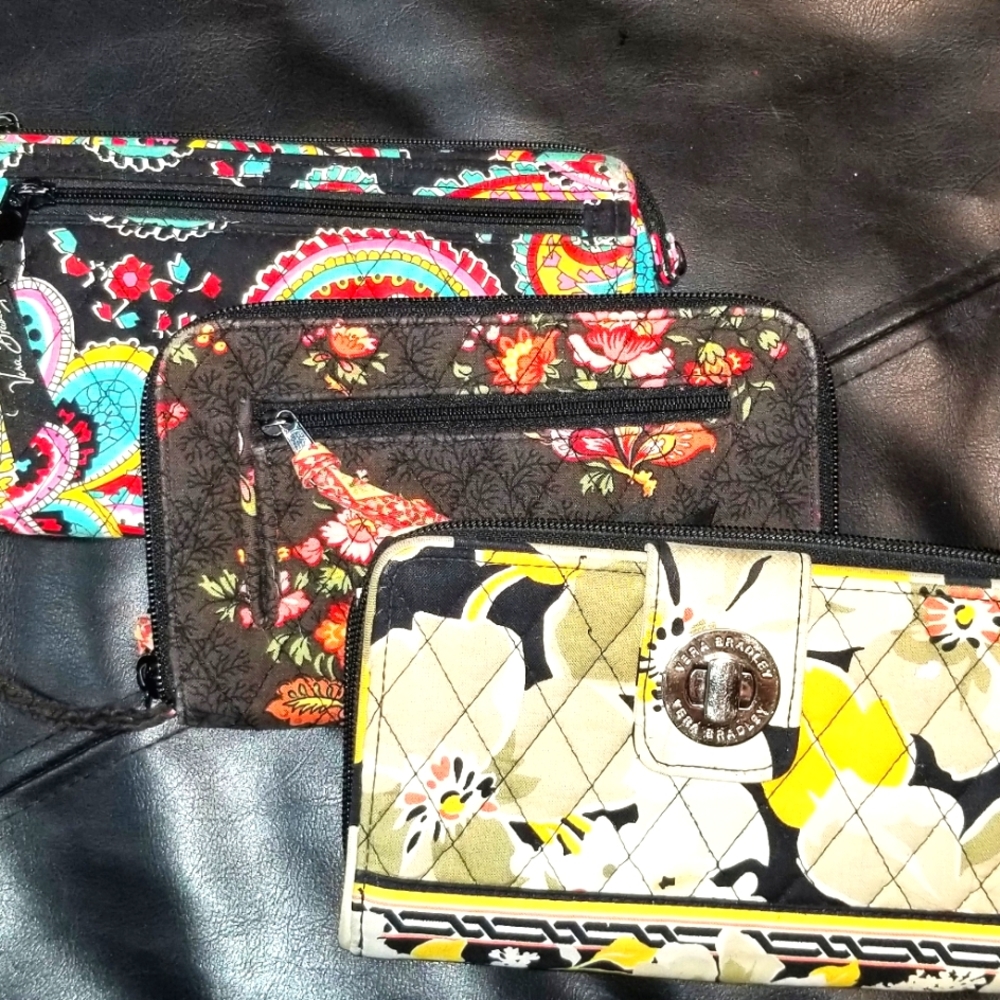 Lot of 3 Vera Bradley wallets